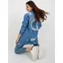 Dámská casual bunda Džínová bunda s potiskem HM KR M229.55 modrá
