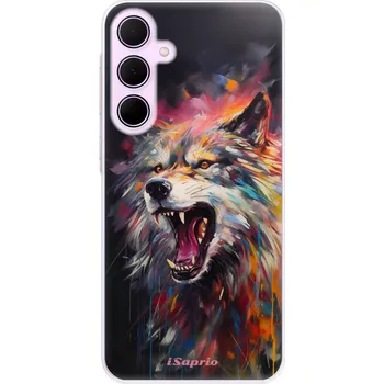 Pouzdro na mobilní telefon Odolné silikonové pouzdro iSaprio - Abstract Wolf - Samsung Galaxy A55 5G