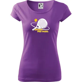 Dámské tričko Zrozen pro padel - Dámské triko Pure - XS ( Fialová )