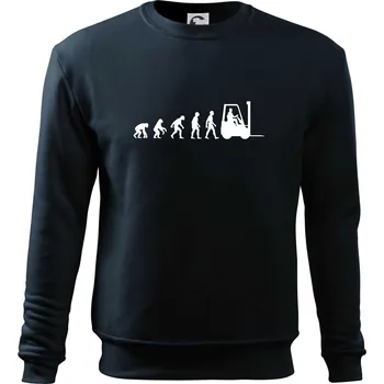 Evoluce ještěrka - Mikina Essential dětská - 146 cm/10 let ( Námořní modrá (velmi tmavá - téměř černá) )