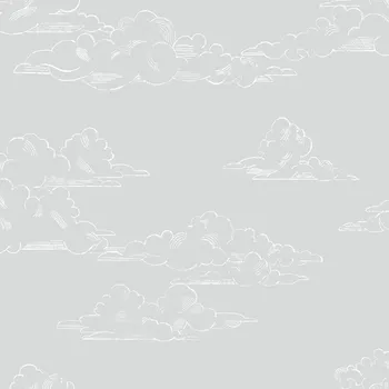 Tapeta Vliesová tapeta na zeď Mráčky, Oblaka 108555, Vintage Cloud Grey, Kids@Home 6, Graham & Brown