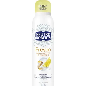 Neutro Roberts Bergamotto e Zenzero deodorant ve spreji s 48hodinovým účinkem 150 ml