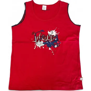 Chlapecké tílko Chlapecké tílko 128, velikost 128, Barva červená, Složení materiálu 100% Bavlna