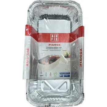 Party nádobí Miska ALU s víčkem hluboká 1000 ml, 10x215mmx60mm, 3 ks