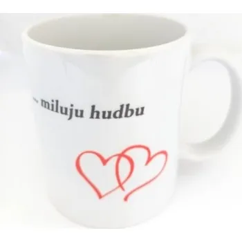 Bílý hrnek v krabičce - miluju hudbu