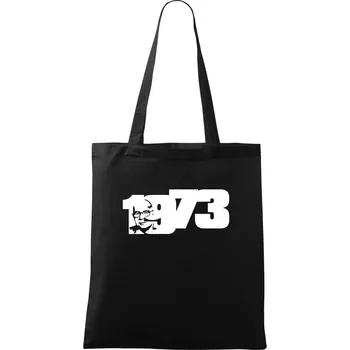 Nákupní taška Husákovo dítě - 1973 - Taška bavlněná - 42 x 38 cm ( Černá )