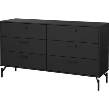 Komoda Šuplíková komoda Danila 302 černý mat Doprava ZDARMA.