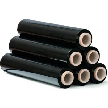 Obalový materiál Smršťovací fólie strečovací černá | 2,5 kg (2,20 kg netto) | 23 my | 210x0,5 m