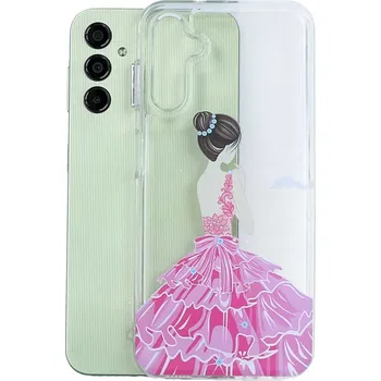 Pouzdro na mobilní telefon Kryt Samsung A14 Image pevný Pink Princess (obal neboli pouzdro na Samsung A14)