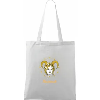 Znamení ženy - Kozoroh CZ (Pecka design) - Taška bavlněná - 42 x 38 cm ( Bílá )