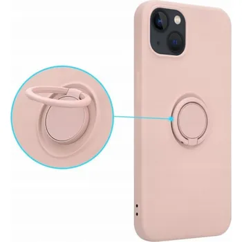 Pouzdro na mobilní telefon OEM pouzdro se silikonovým kroužkem pro Iphone 13 PRO MAX růžové