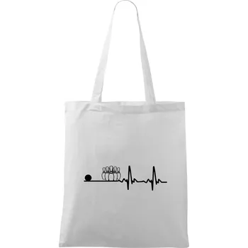 Kuželky EKG - Taška bavlněná - 42 x 38 cm ( Bílá )