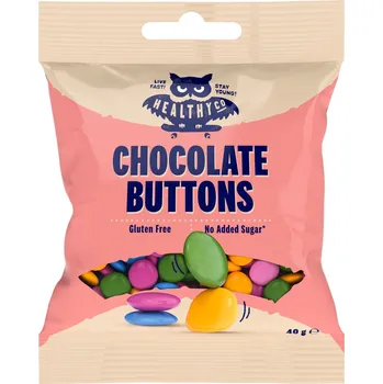 HealthyCo Chocolate Buttons 40 g Bonbon HealthyCo Chocolate Buttons 40 g