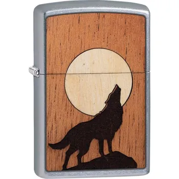 Zapalovač 25526 Woodchuck USA Howling Wolf