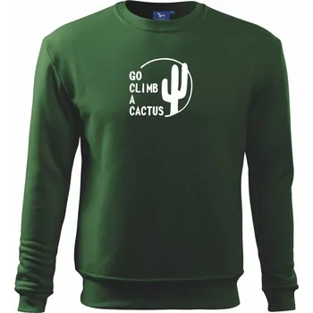 Go climb a cactus - Mikina Essential dětská - 158 cm/12 let ( Lahvově zelená )