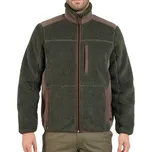 SOLOGNAC Lovecká fleecová bunda s beránkem 500 zelená S KAŠTANOVÁ|ZELENÁ