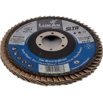 Brusný kotouč LUKAS Kotouč lamelový 115x22,23 mm ZK40 na ocel i nerez