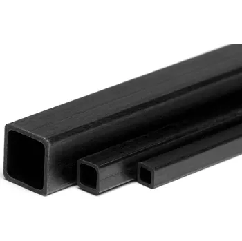 Modelářský materiál Uhlíkový hranol dutý 8x8/7x7mm 1m