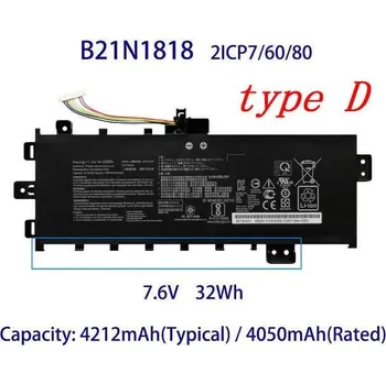 Baterie k notebooku Asus B21N1818 Baterie Asus C21N1818-1 7,6V 32WH Li-Pol - originální