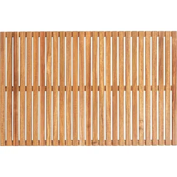 Koupelnová předložka Wenko 25578100 koupelnová předložka z akáciového dřeva 85 x 55 cm
