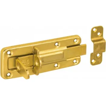 Visací zámek TS Zástrč zamykací 120x45 žlutý zinek