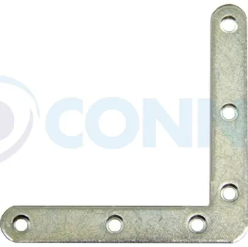 Tesařské kování Rohovník spojovací 12 x 80 x 80 mm - pozinkovaný, síla 1,8 mm