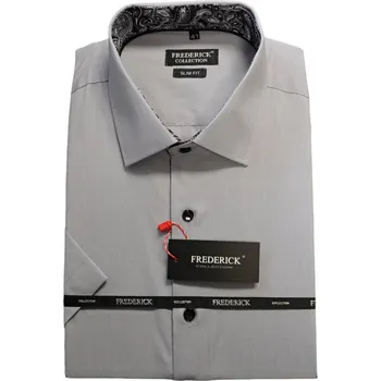 Pánská košile Pánská košile s krátkým rukávem - střih SLIM - vzor F123 - 41