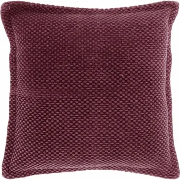 Polštář Režný polštář Zaza vínový fialová 45x45