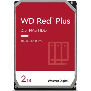 Western Digital Red Plus vnitřní pevný disk 2 TB 5400 ot/min 64 MB 3.5" SATA