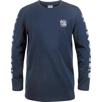 Pánské tričko Tsg Tričko Logo sleeve dlouhý rukáv Midnight blue, M
