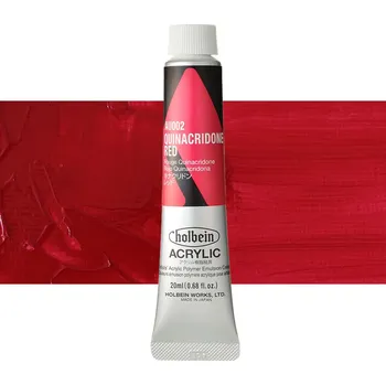 Vodová barva Akrylová barva Holbein Heavy Body - Quinacridone Red Balení: 20 ml