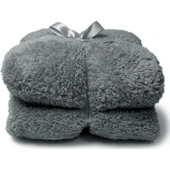 deka Heboučká deka Teddy tmavě šedá šedá 150x200