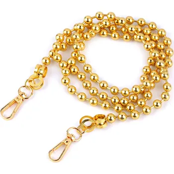 Kabelka Řetízek kuličkový na kabelky s karabinou délka 120 cm, barva 2 zlatá
