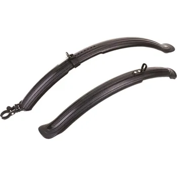 Blatník na kolo sada plastových blatníků přední/zadní MUDSTOP 1 HYBRID 700C, OXFORD (černé)