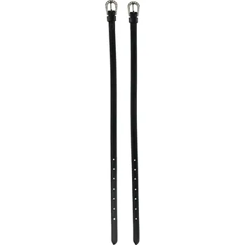 Ostruha Horze Kožené řemínky na šporny Barva: Černo-stříbrná, Velikost: ONE SIZE