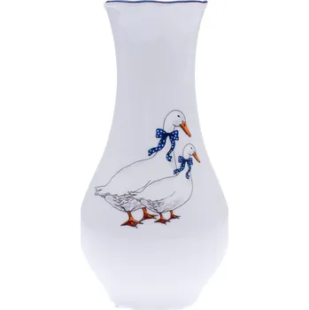 Váza Thun 1794 Váza, 20 cm, Constance, husy, český porcelán Thun