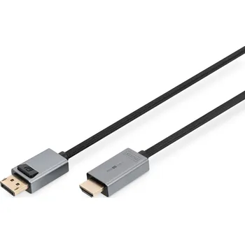 Video kabel Digitus DB-340202-030-S adaptér k video kabelům 3 m DisplayPort HDMI Černá
