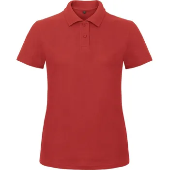 Dámská košile B&C Dámská polokošile Piqué polo ID.001 Velikost: 2XL, Barva: červená