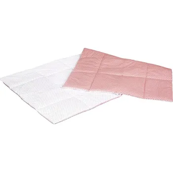 Dětská postýlka Eva Kiedroňová Multifunkční Deka - Smetanový s nachovými puntíky / Nachový se smetanovými puntíky