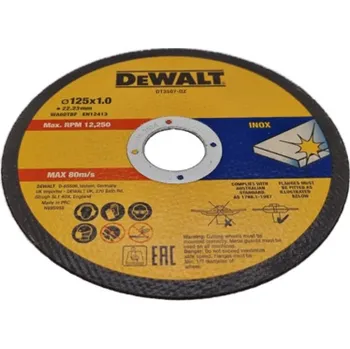 Řezný kotouč TS Kotouč řezný 125x1,0x22,2 mm na nerez DeWALT