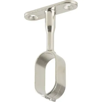 Nábytkové kování TS Držák šatní tyče stopkový STRONG - ovál