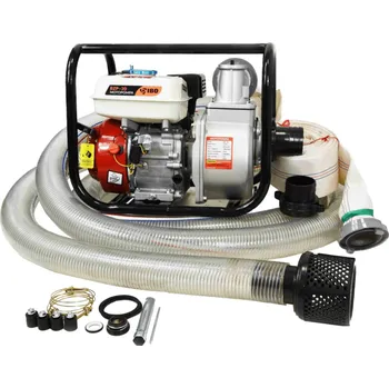 Zahradní hadice IBO Benzínové čerpadlo na vodu BZP-30 + Savice 6m a kalová hadice 20m.