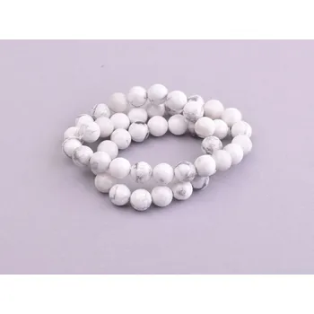 Drahý kámen Magnezit/howlit 8mm