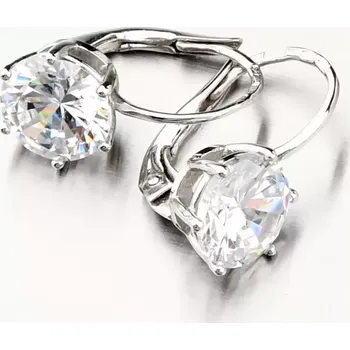 Náušnice Dámské náušničky žluté zlato 585 se zirkonem 668P-120627