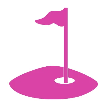 Polep vozidla SAMOLEPKA Golfová jamka 001 pravá (16 - růžová) NA AUTO, NÁLEPKA, FÓLIE, POLEP, TUNING, VLASTNÍ TEXT, TISK, AUTOSAMOLEPKY.cz, POLEPY, OBRÁZEK, LOGO, SAMOLEPKY