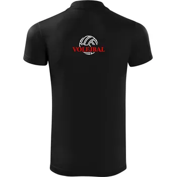 Pánská košile Volejbal míč - Polokošile Victory sportovní (dresovina) - M ( Černá )