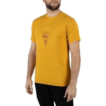 Pánské tričko Pánské tričko z bambusu Viking Hopi žlutá XL