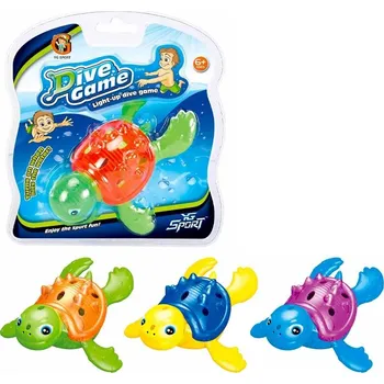 Odrážedlo Potápěcí želva se světlem - 3 druhy