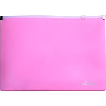 Spisové desky na zip CONCORDE - A5 / pastelová růžová