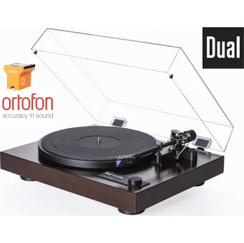 Gramofon Dual CS 618Q + Ortofon QUINTET BRONZE Walnut (Audiofilský gramofonový přístroj pro náročné posluchače s vestavěným vypínatelným PHONO předzesilovačem a MM přenoskou Ortofon)